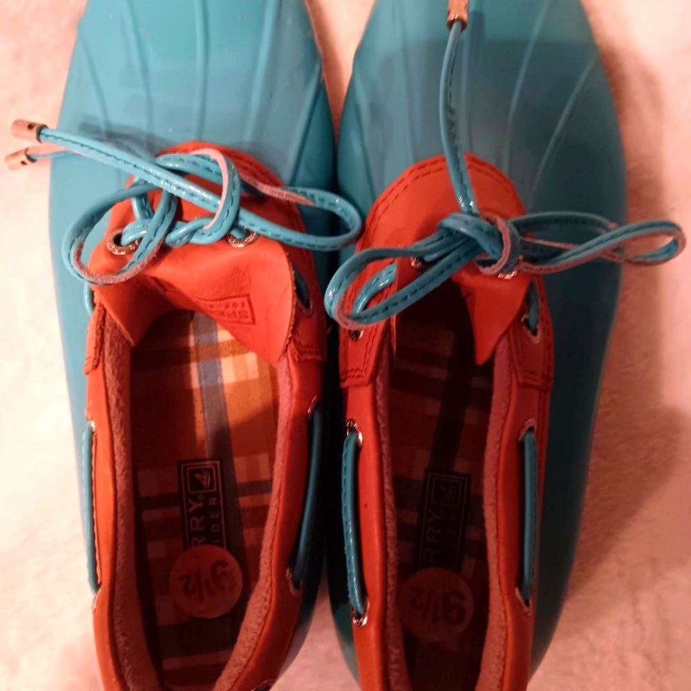 Sperry Short Rain Boots 9 1/2 - Picture 6 of 6
